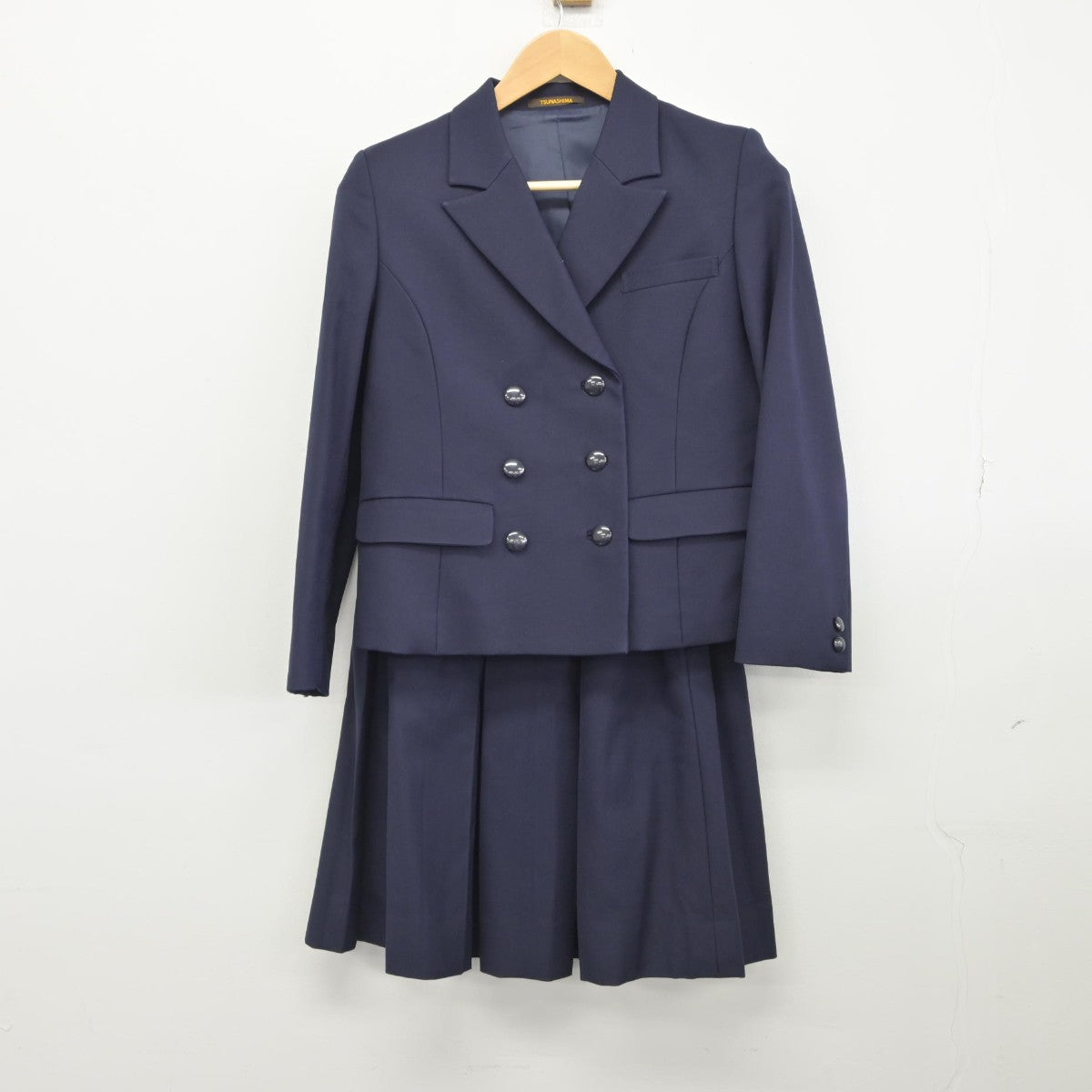 【中古】群馬県 前橋女子高等学校 女子制服 4点（ブレザー・ベスト・スカート）sf033306