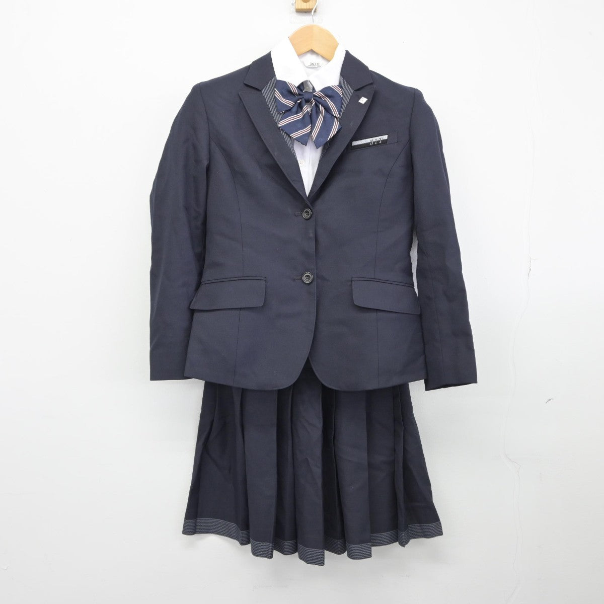 【中古】北海道 北海道札幌国際情報高等学校 女子制服 5点（ブレザー・シャツ・スカート）sf033310