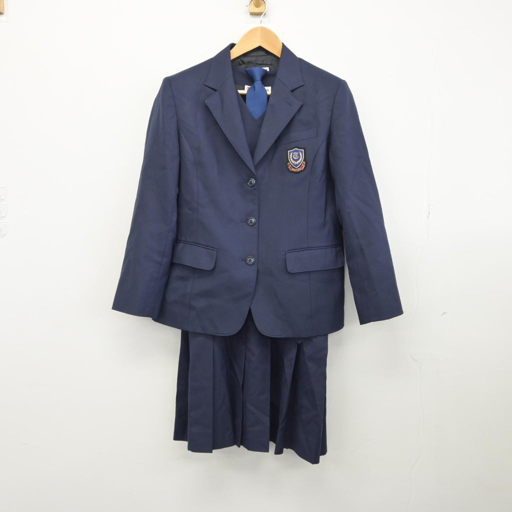 中古】神奈川県 横浜市立田奈中学校 女子制服 3点（ブレザー