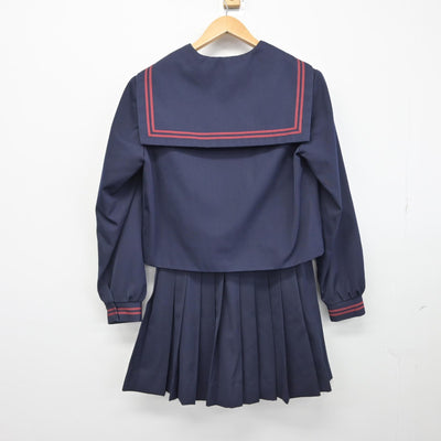 【中古】青森県 板柳中学校 女子制服 2点（セーラー服・スカート）sf033322