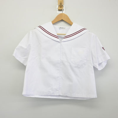 【中古】青森県 板柳中学校 女子制服 2点（セーラー服・スカート）sf033324