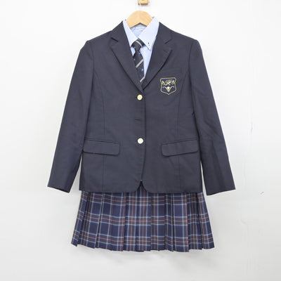 【中古】神奈川県 白鵬女子高等学校 女子制服 5点（ブレザー・ニット・シャツ・スカート）sf033328