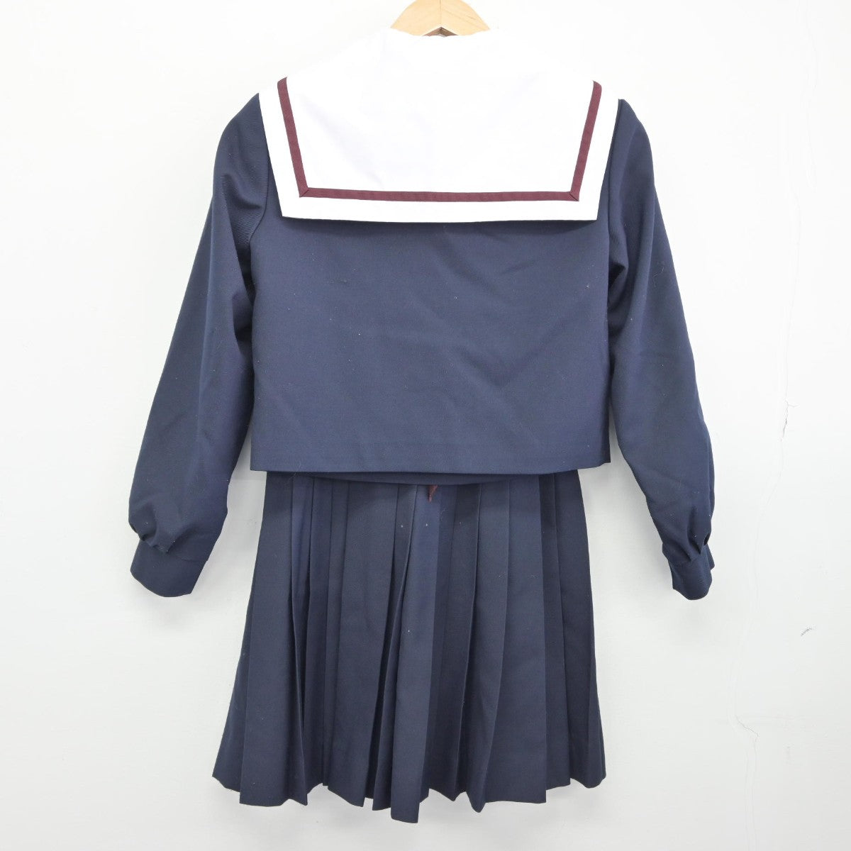 【中古】愛知県 刈谷高等学校 女子制服 3点（セーラー服・スカート）sf033336