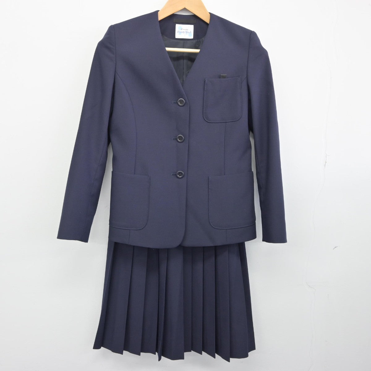 【中古】北海道 陵陽高等学校 女子制服 2点（ブレザー・スカート）sf033341