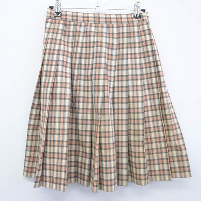 【中古】福島県 福島東高等学校 女子制服 2点（ニットベスト・スカート）sf033343