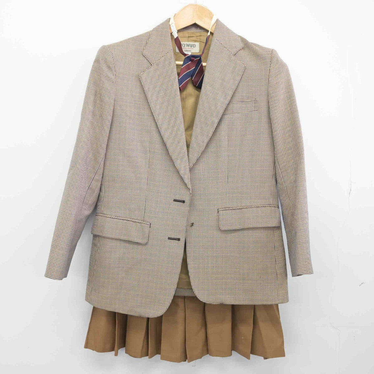 【中古】福島県 福島東高等学校 女子制服 3点（ブレザー・スカート）sf033345