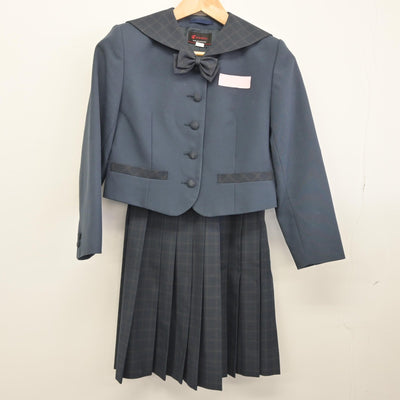 【中古】大分県 蒲江翔南中学校 女子制服 3点（セーラー服・スカート）sf033355