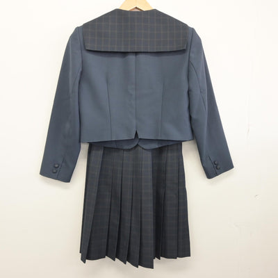 【中古】大分県 蒲江翔南中学校 女子制服 3点（セーラー服・スカート）sf033355