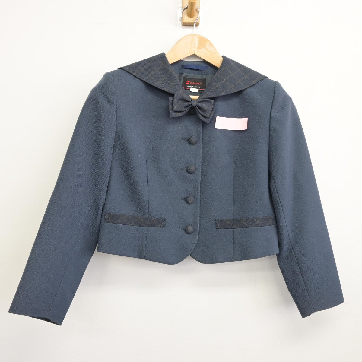 【中古】大分県 蒲江翔南中学校 女子制服 3点（セーラー服・スカート）sf033355