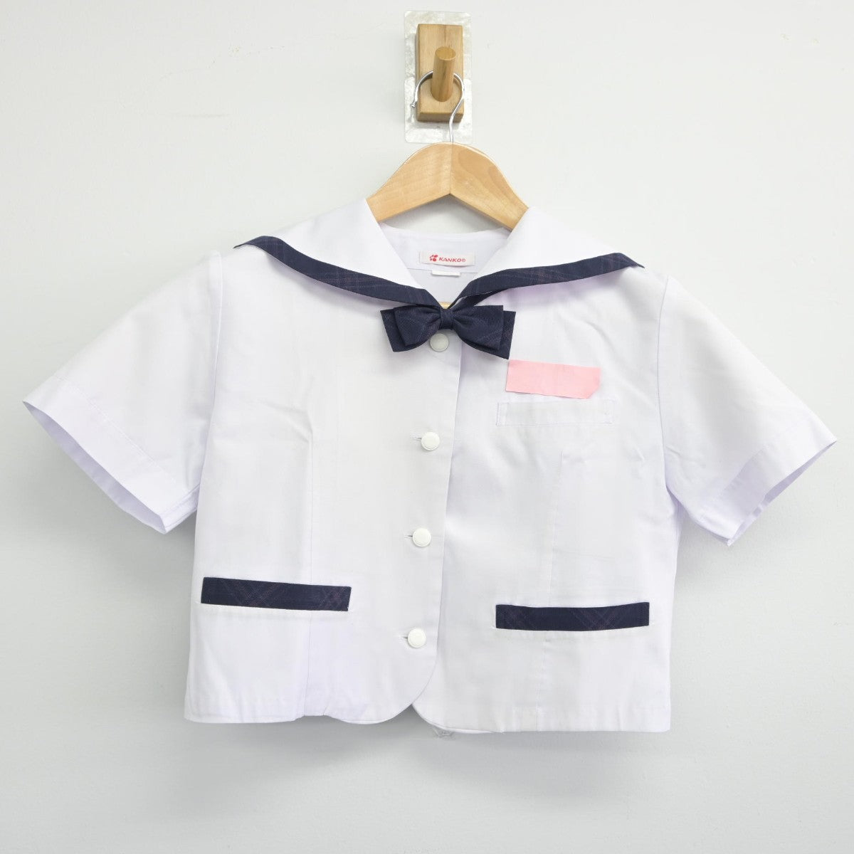 【中古】大分県 蒲江翔南中学校 女子制服 3点（セーラー服・スカート）sf033356