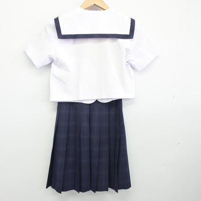 【中古】大分県 蒲江翔南中学校 女子制服 2点（セーラー服・スカート）sf033357