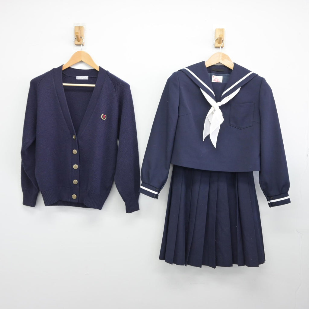 中古】大分県 佐伯鶴城高等学校 女子制服 5点（ニット