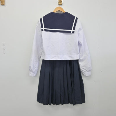 【中古】愛知県 刈谷北高等学校 女子制服 4点（ニット・セーラー服・スカート）sf033384