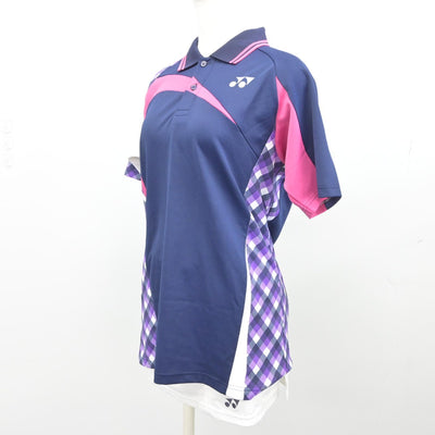 【中古】千葉県 市川市立下貝塚中学校/ソフトテニス部ユニフォーム 女子制服 2点（部活ユニフォーム 上・部活ユニフォーム 下）sf033391