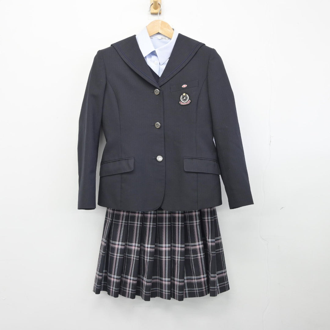 【中古】千葉県 千葉明徳高等学校 女子制服 5点（ブレザー・ニット・シャツ・スカート）sf033405 | 中古制服通販パレイド