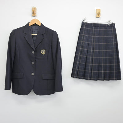 【中古】神奈川県 横浜清風高等学校 女子制服 2点（ブレザー・スカート）sf033438