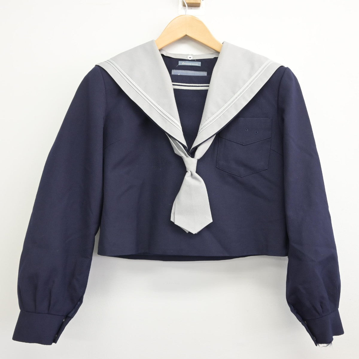 【中古】大阪府 四天王寺中学校 女子制服 3点（セーラー服・スカート）sf033442