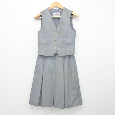 【中古】千葉県 南行徳中学校 女子制服 5点（ブレザー・ベスト・スカート）sf033452