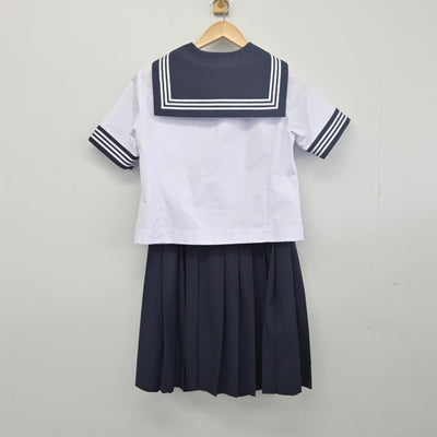 【中古】東京都 昭和女子大学附属昭和中学校 女子制服 3点（セーラー服・スカート）sf033470