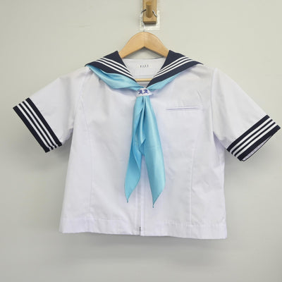 【中古】東京都 昭和女子大学附属昭和中学校 女子制服 3点（セーラー服・スカート）sf033470