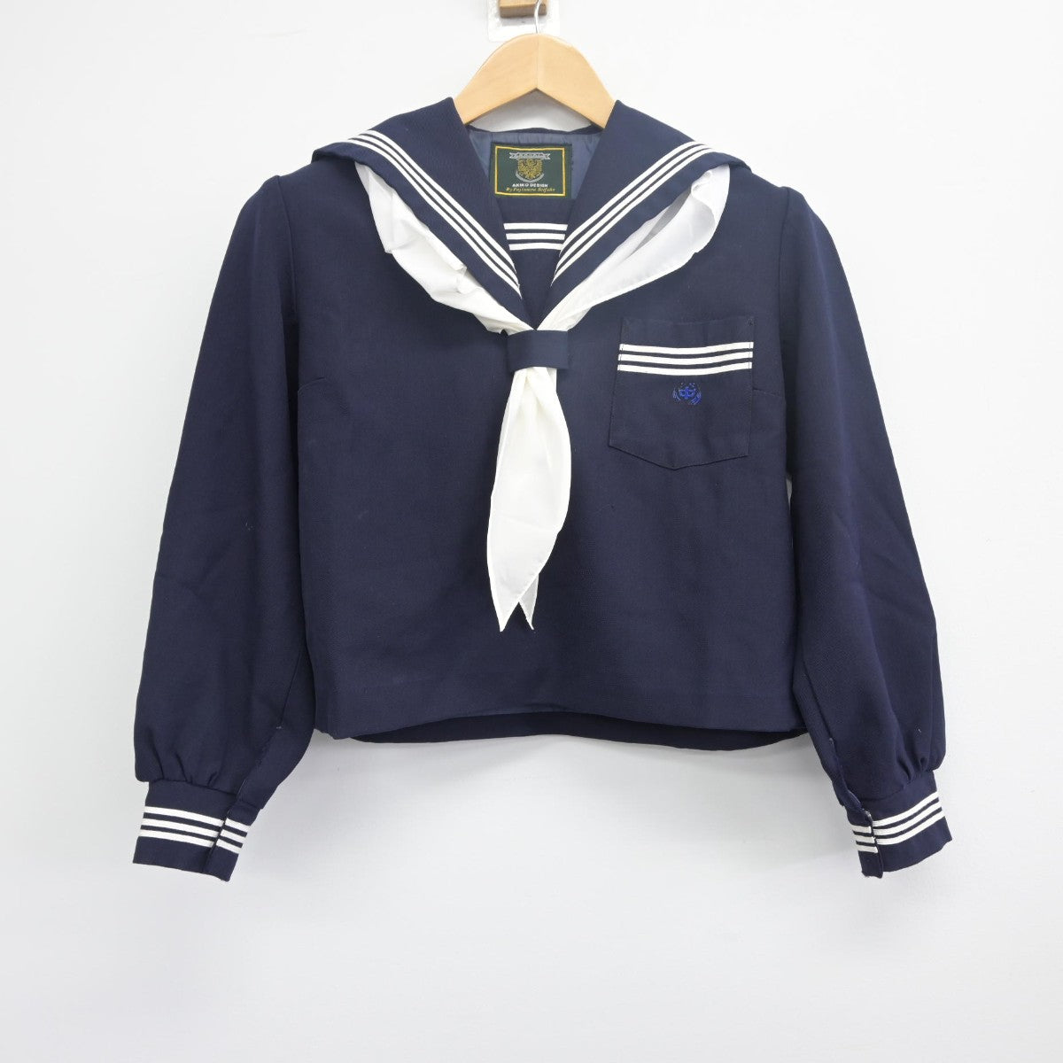 【中古】兵庫県 加西市立泉中学校 女子制服 3点（セーラー服・スカート）sf033481