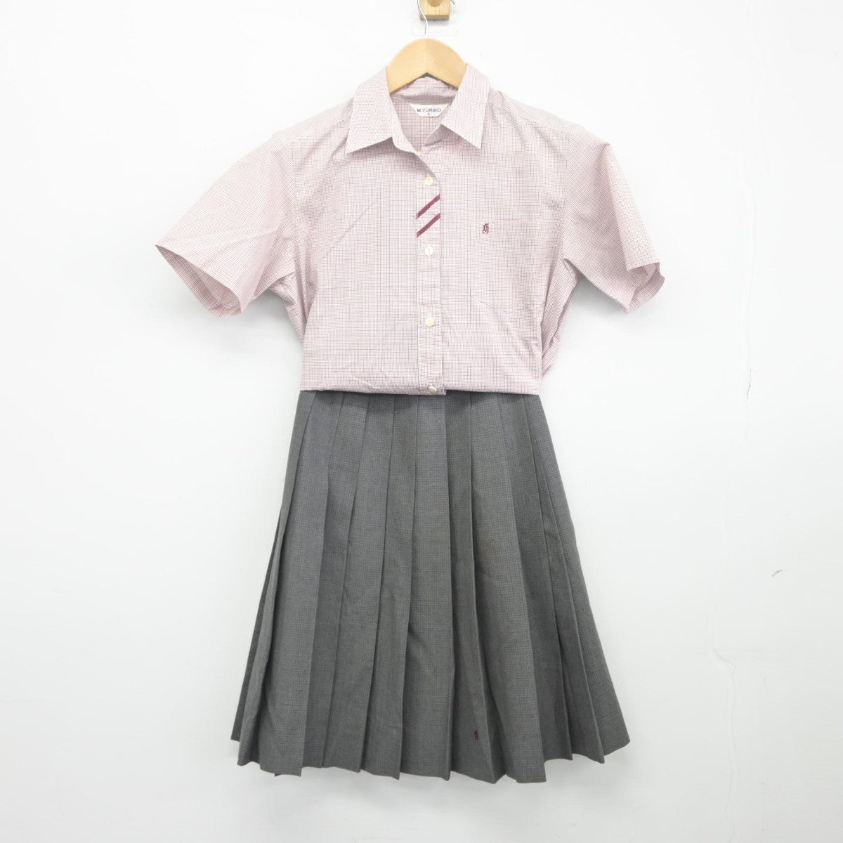 【中古】茨城県 常総学院中学高等学校 女子制服 3点（シャツ・スカート）sf033492