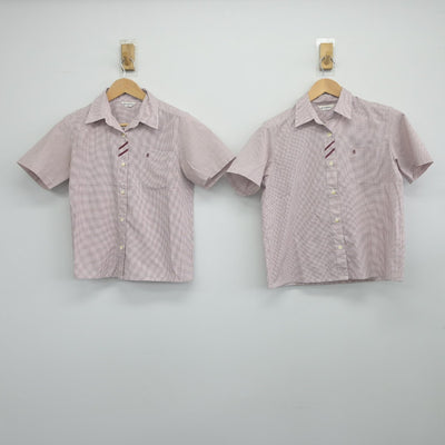 【中古】茨城県 常総学院中学高等学校 女子制服 3点（シャツ・スカート）sf033492