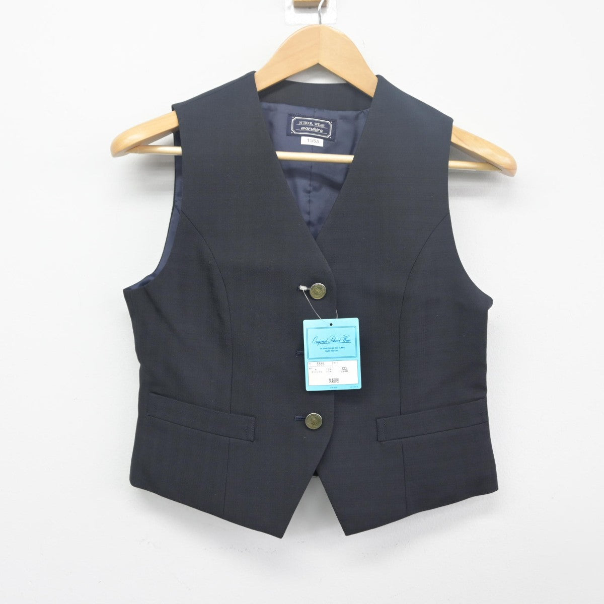 【中古】茨城県 常総学院中学高等学校 女子制服 2点（ベスト・シャツ）sf033500