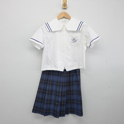 【中古】茨城県 常総学院中学高等学校 女子制服 2点（セーラー服・スカート）sf033503