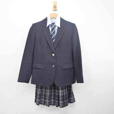 【中古】山梨県 甲府東高等学校 女子制服 4点（ブレザー・シャツ・スカート）sf033510