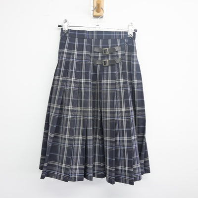 【中古】山梨県 甲府東高等学校 女子制服 4点（ニットベスト・シャツ・スカート）sf033512