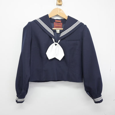 【中古】茨城県 江戸崎中学校 女子制服 2点（セーラー服）sf033531