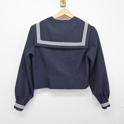 【中古】茨城県 江戸崎中学校 女子制服 2点（セーラー服）sf033531