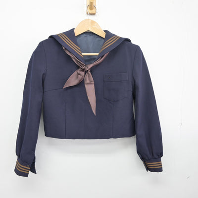 【中古】茨城県 竜ヶ崎第二高等学校 女子制服 2点（セーラー服）sf033532