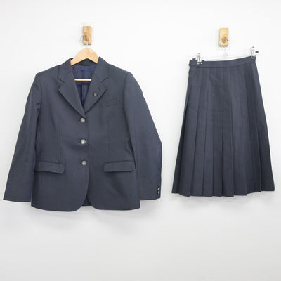 【中古】滋賀県 河瀬高等学校 女子制服 3点（ブレザー・スカート）sf033559