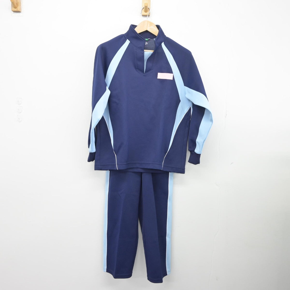 【中古】大阪府 清教学園高等学校 女子制服 2点（ジャージ 上・ジャージ 下）sf033571