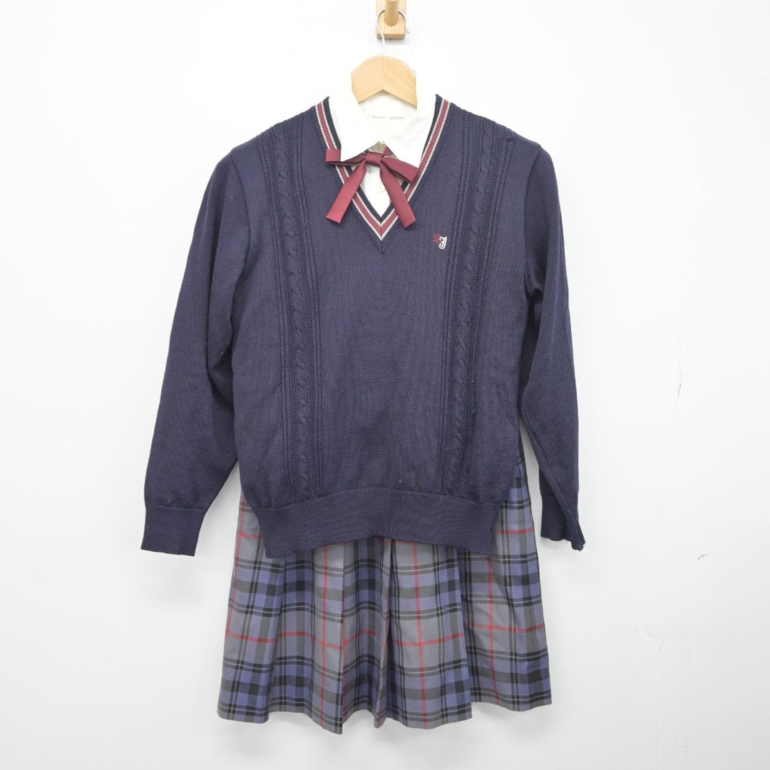 【中古】茨城県 水城高等学校 女子制服 5点（ブレザー・ニット・シャツ・スカート）sf033577 | 中古制服通販パレイド