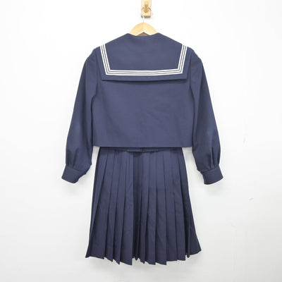 【中古】愛知県 尾西第三中学校 女子制服 3点（セーラー服・スカート）sf033581