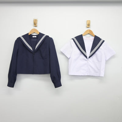 【中古】愛知県 尾西第三中学校 女子制服 2点（セーラー服・セーラー服）sf033583