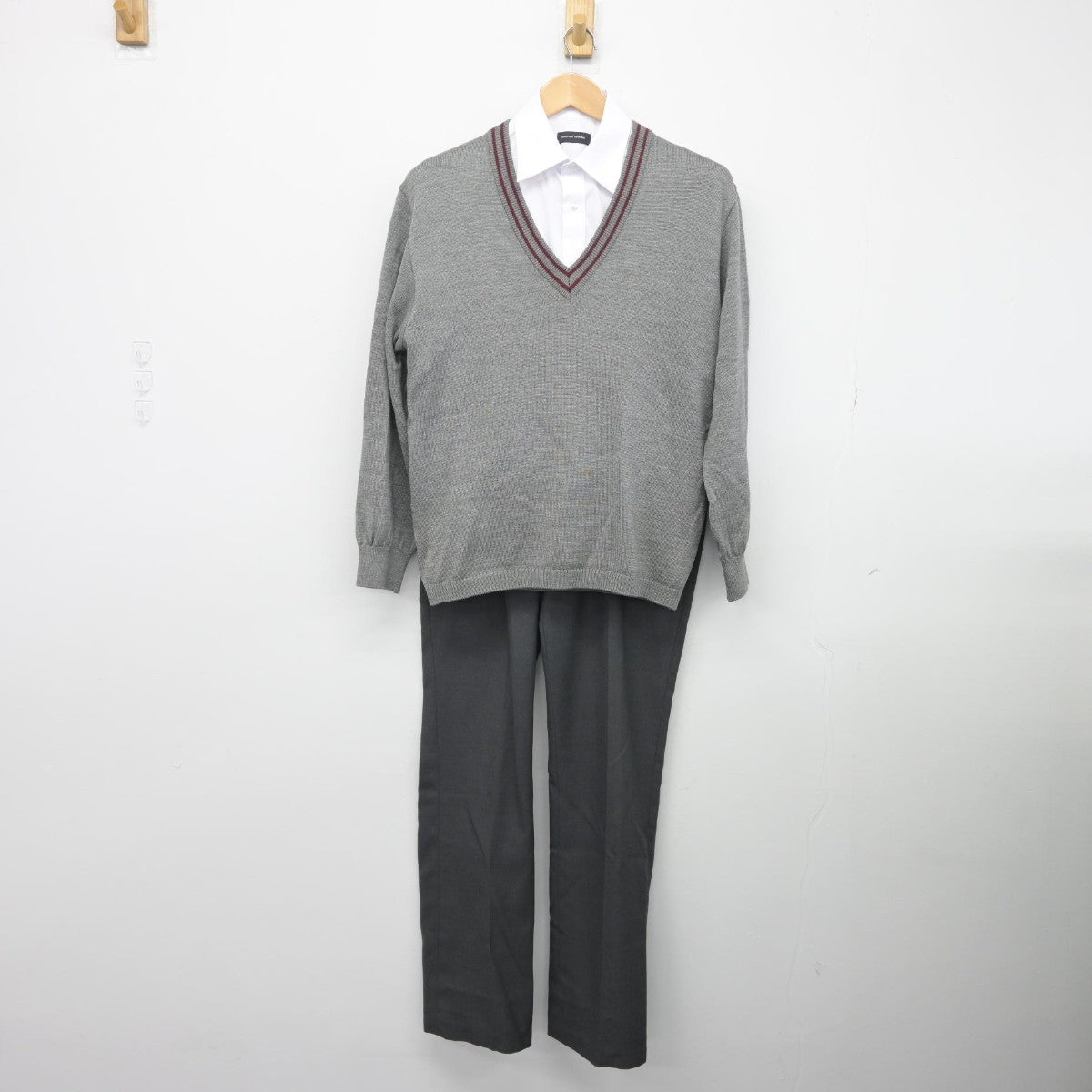 【中古】愛知県 星城高等学校 男子制服 6点（ブレザー・ニット・シャツ・ズボン）sf033584