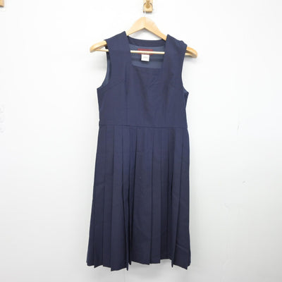 【中古】茨城県 水戸市立第三中学校 女子制服 2点（シャツ・ジャンパースカート）sf033596