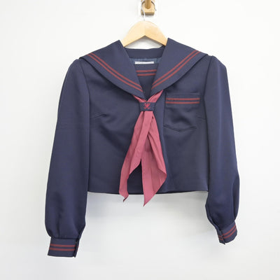 【中古】滋賀県 豊日中学校 女子制服 3点（セーラー服・スカート）sf033603