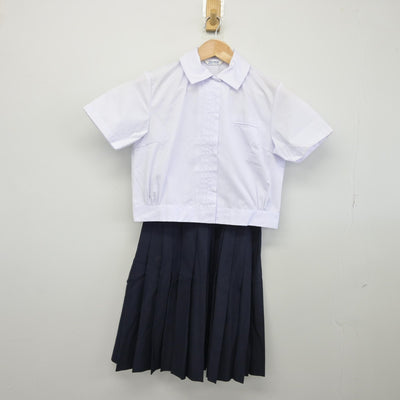 【中古】大阪府 大阪府立鳳高等学校 女子制服 2点（シャツ・スカート）sf033608