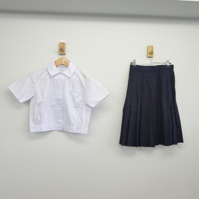 【中古】大阪府 大阪府立鳳高等学校 女子制服 2点（シャツ・スカート）sf033608