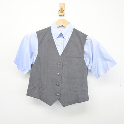 【中古】東京都 東京農業大学第三高等学校 女子制服 2点（ベスト・シャツ）sf033618