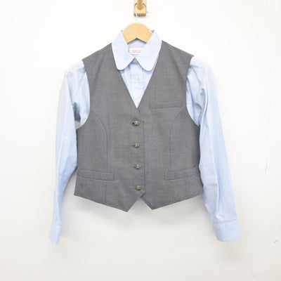 【中古】東京都 東京農業大学第三高等学校 女子制服 2点（ベスト・シャツ）sf033619