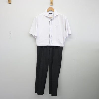 【中古】福岡県 福岡常葉高等学校 男子制服 3点（シャツ・ズボン）sf033625