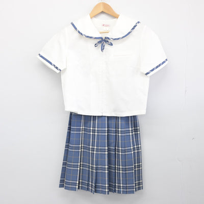 【中古】長野県 屋代南高等学校 女子制服 3点（セーラー服・スカート）sf033633