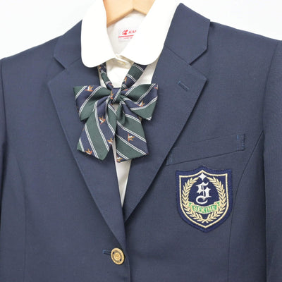 【中古】新潟県 関根学園高等学校 女子制服 5点（ブレザー・シャツ・スカート）sf033645