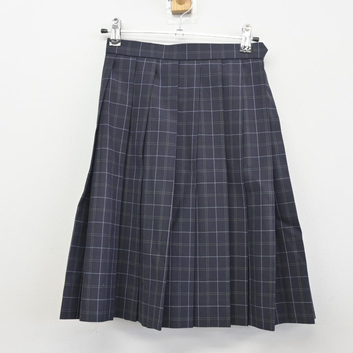 【中古】千葉県 日出学園中学校高等学校 女子制服 3点（ニットベスト・シャツ・スカート）sf033646